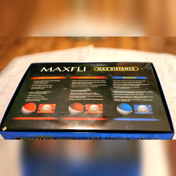 MAXFLI Max Distance Women Golf Balls 15 5 Sleeves NWT - Picture 3 of 5